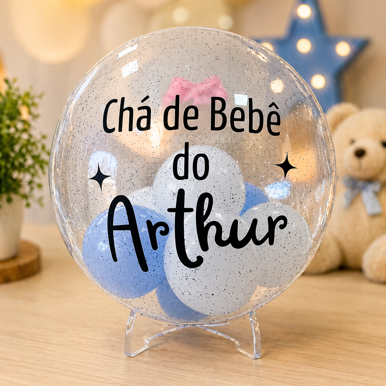 Imagem de Adesivo de recorte para balões com até 3 palavras