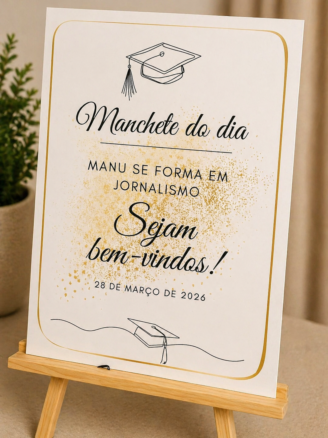Imagem de Placas em PVC para recepção (casamento, formatura, chá revelação,chá de bebê)